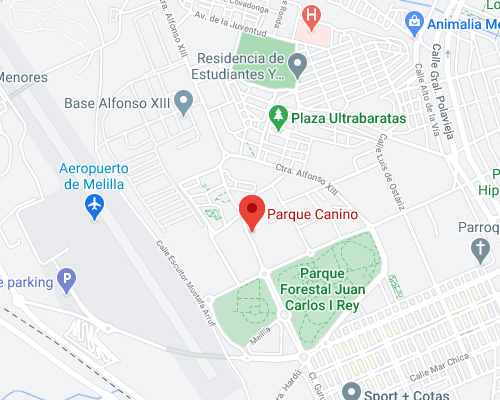 Localización Parques caninos